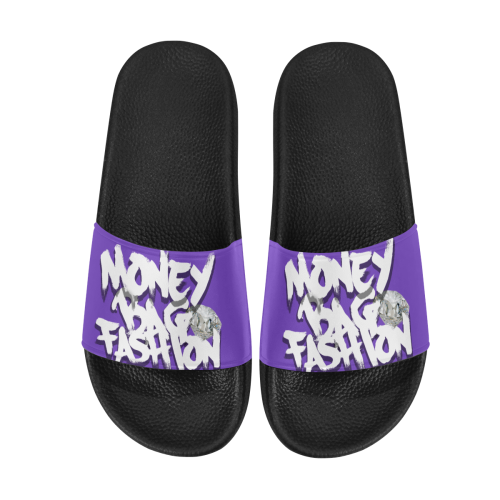 MBF slippers purple Men's Slide Sandals (Model 057)