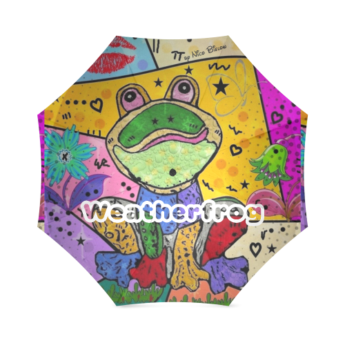 Weatherfrog by Nico Bielow Foldable Umbrella (Model U01)