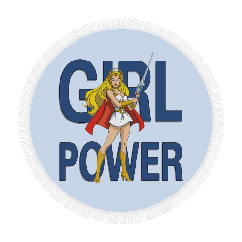 Girl Power (She-Ra) Circular Beach Shawl 59"x 59"
