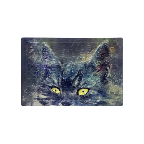 cat A4 Size Jigsaw Puzzle (Set of 80 Pieces)