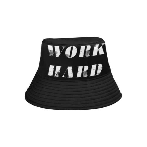 Work hard All Over Print Bucket Hat