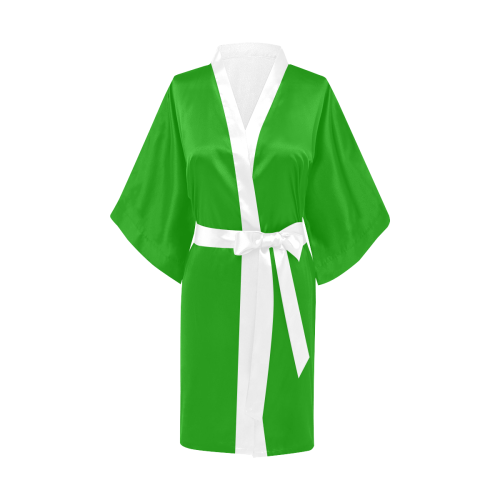 basic green Kimono Robe