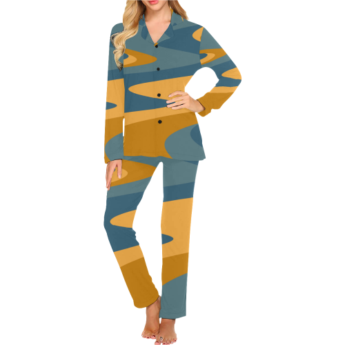 color patterns #pattern Women's Long Pajama Set