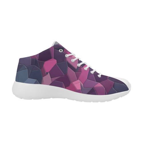 purple pink magenta mosaic #purple Women's Basketball Training Shoes (Model 47502)
