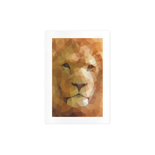 Polymetric Lion Art Print 7‘’x10‘’
