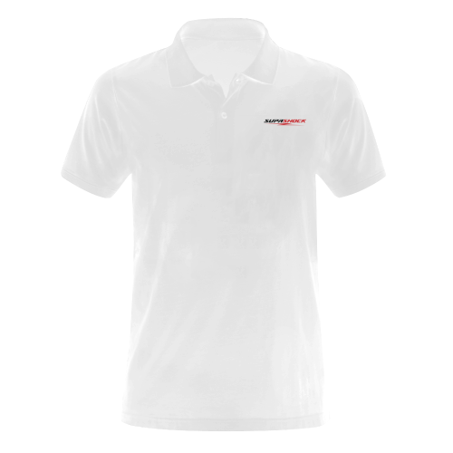 Supashock White Men's Polo Shirt (Model T24)