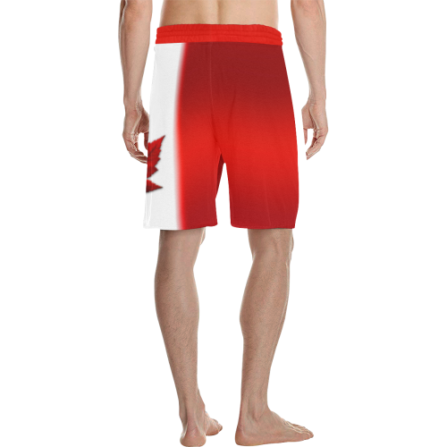 Men's Canada Flag Shorts Men's All Over Print Casual Shorts (Model L23)