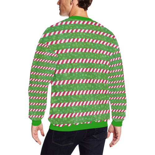 Ugly Christmas by Nico Bielow Men's Oversized Fleece Crew Sweatshirt (Model H18)
