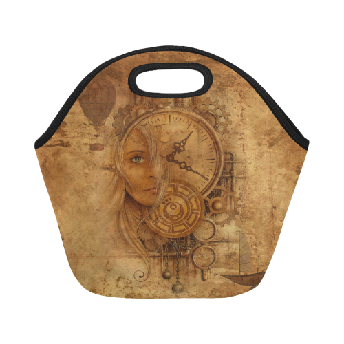 A Time Travel Of STEAMPUNK 1 Neoprene Lunch Bag/Small (Model 1669)