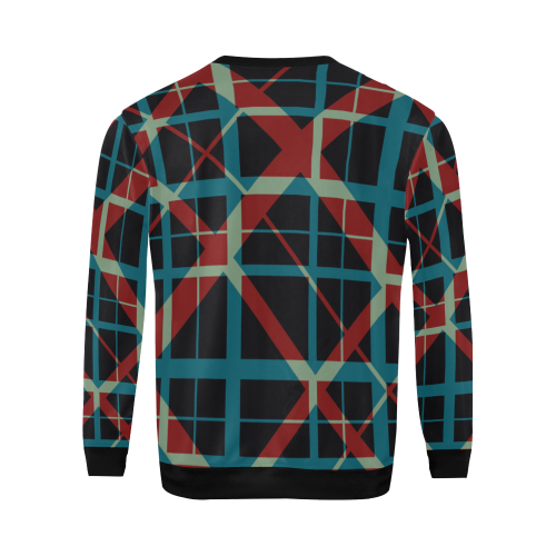 Classic style plaid pattern design All Over Print Crewneck Sweatshirt for Men (Model H18)