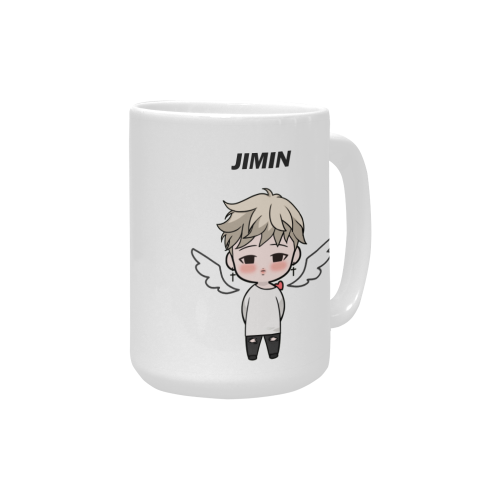 BTS Jimin Angel cute chibi designed by L'Hibiscus Custom Ceramic Mug (15OZ)