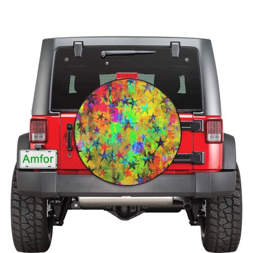 stars and texture colors 32 Inch Spare Tire Cover