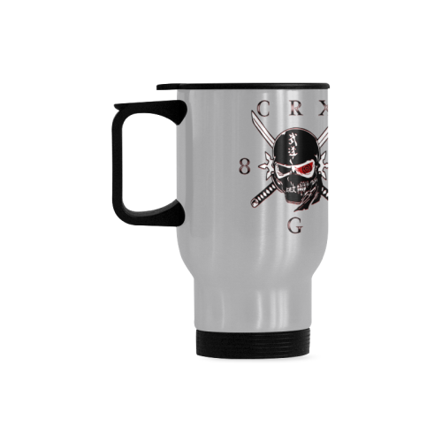 Hustler Ninja Coffee Travel Mug (Silver) (14 Oz)