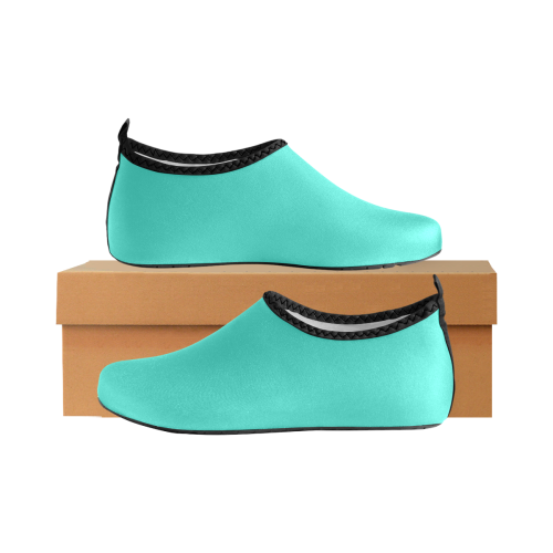 color turquoise Kids' Slip-On Water Shoes (Model 056)