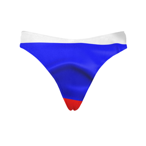 Russia Flag Women's All Over Print Thongs (Model L30)