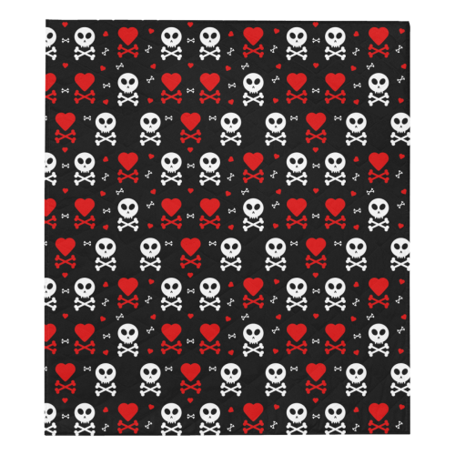 Skull and Crossbones Quilt 70"x80"