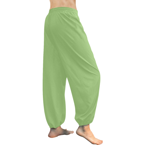 Jade Lime Women's All Over Print Harem Pants (Model L18)