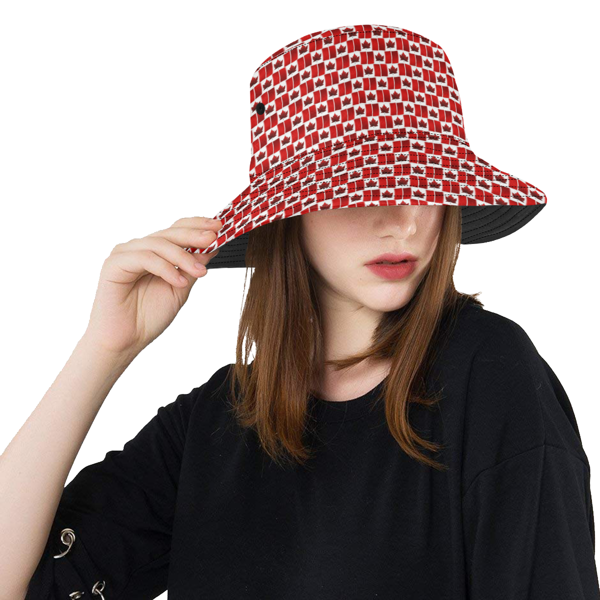 canada flag bucket hat