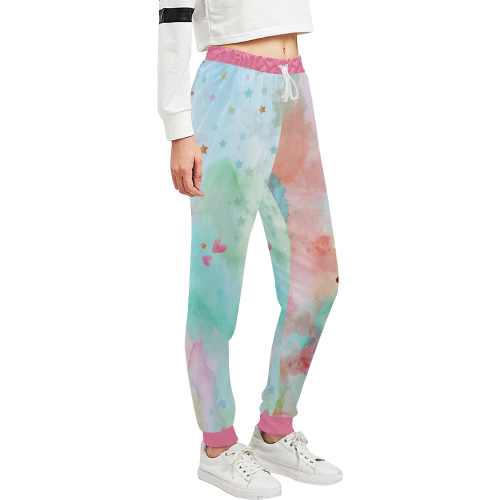 KEEP ON DREAMING - pastel Unisex All Over Print Sweatpants (Model L11)