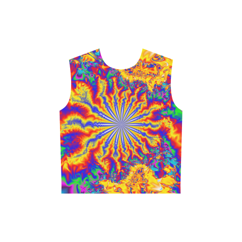 Chaos All Over Print Sleeveless Hoodie for Women (Model H15)