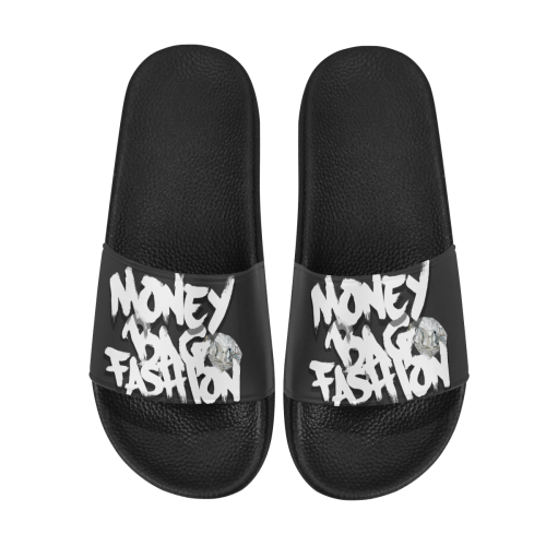 MBF slippers black Men's Slide Sandals (Model 057)