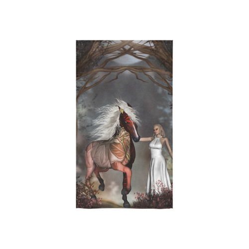 Fantasy horse with fairy Custom Towel 16"x28"