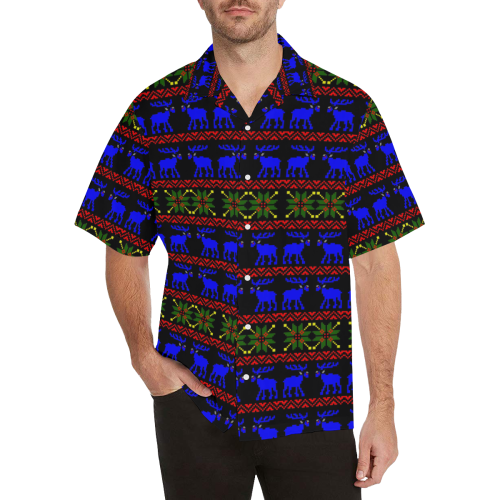 Ugly Sweater Deal With It Hawaiian Shirt (Model T58)
