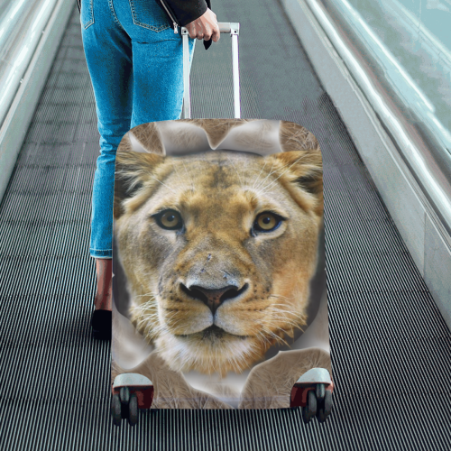 lion king and gueen Luggage Cover/Large 26"-28"