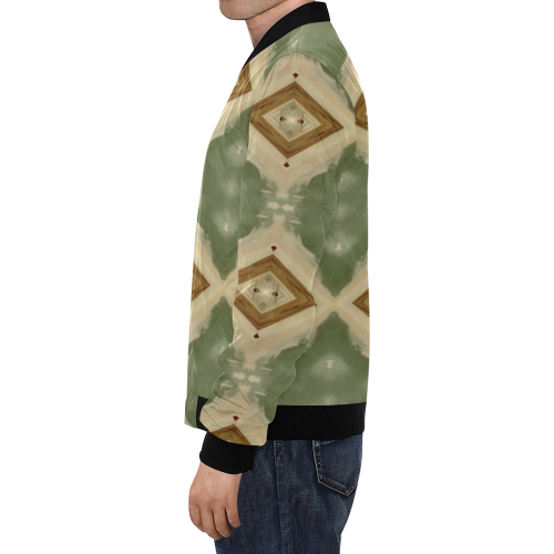 Geometric Camo colors All Over Print Bomber Jacket for Men/Large Size (Model H19)