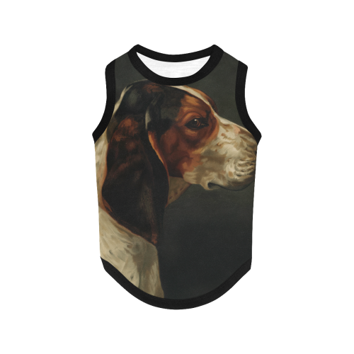 Vintage Hound Dog Tshirt All Over Print Pet Tank Top
