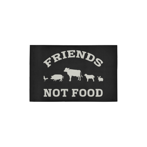 Friends Not Food (Go Vegan) Area Rug 2'7"x 1'8‘’
