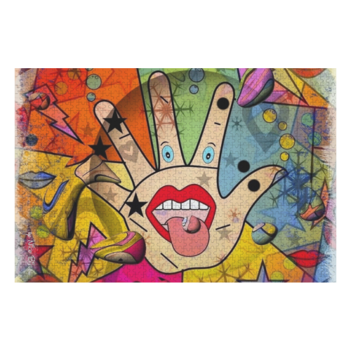 Hands up by Nico Bielow 1000-Piece Wooden Photo Puzzles