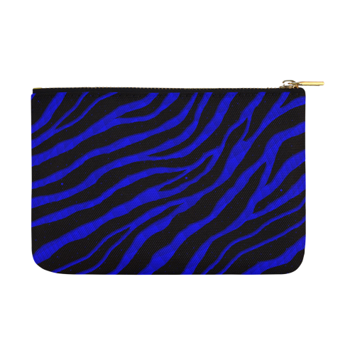 Ripped SpaceTime Stripes - Blue Carry-All Pouch 12.5''x8.5''