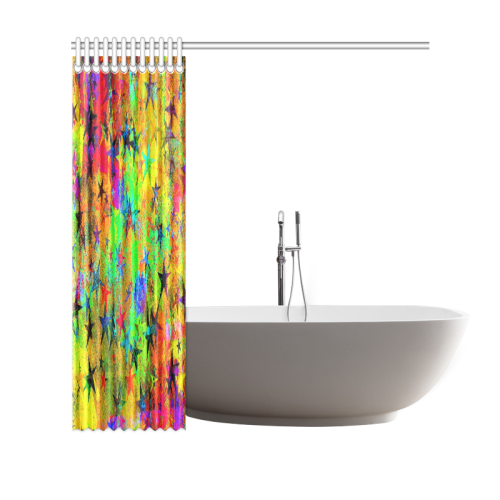 stars and texture colors Shower Curtain 69"x70"