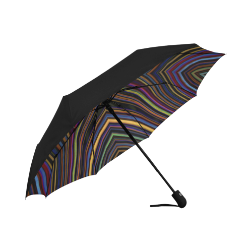 Wild Wavy X Lines 34 Anti-UV Auto-Foldable Umbrella (Underside Printing) (U06)