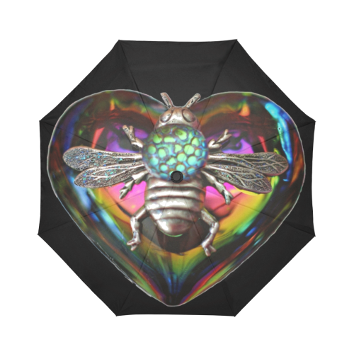 Psychedelic Bee Auto-Foldable Umbrella (Model U04)
