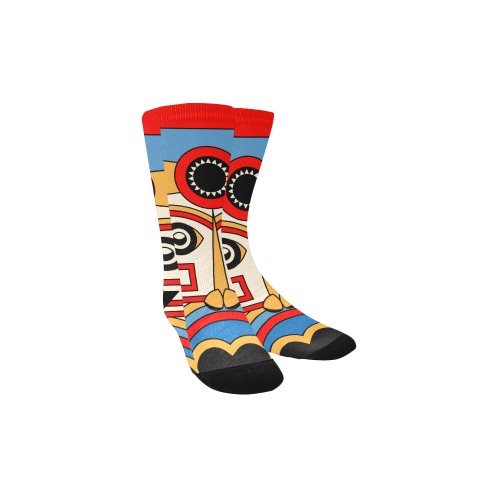 Aztec Religion Tribal Kids' Custom Socks