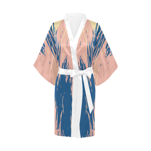 Coral Pink, Classic Blue & Sunlight Kimono Robe