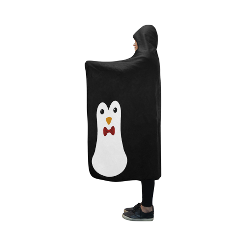 Penguin Kawaii Style Hooded Blanket 50''x40''