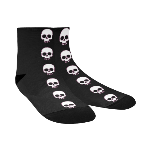 I Love Skulls Quarter Socks
