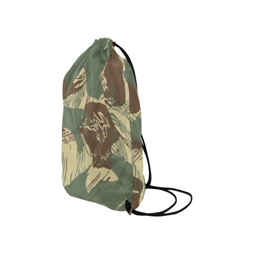 Rhodesian Brushstroke Camouflage Small Drawstring Bag Model 1604 (Twin Sides) 11"(W) * 17.7"(H)