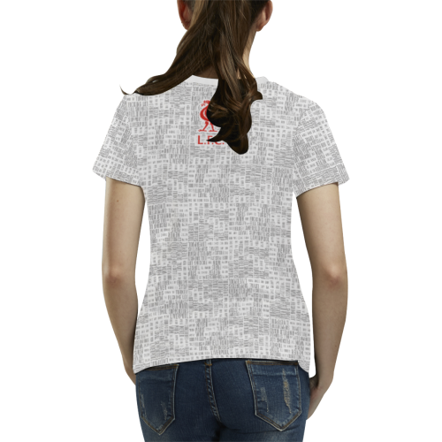 Allez Allez Allez White All Over Print T-shirt for Women/Large Size (USA Size) (Model T40)