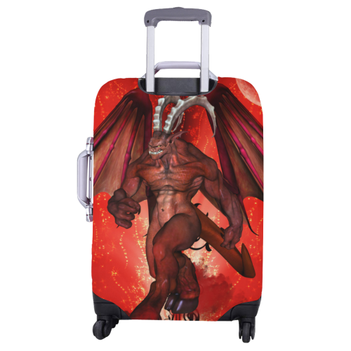 Awesome fantasy creature Luggage Cover/Large 26"-28"