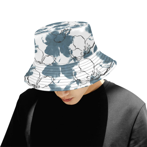 Blue Tropic All Over Print Bucket Hat for Men