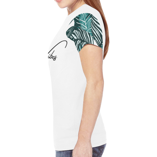 T shirt Tropic 2 GV New All Over Print T-shirt for Women (Model T45)