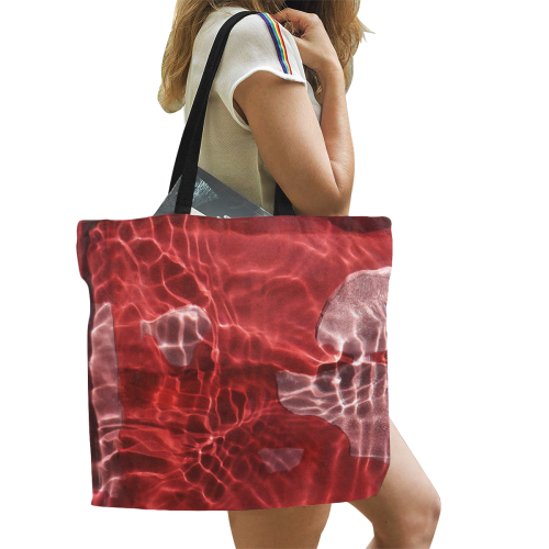 Red River All Over Print Canvas Tote Bag/Large (Model 1699)