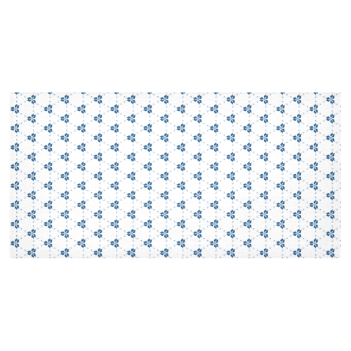 Classic Blue #14 Cotton Linen Tablecloth 60"x120"