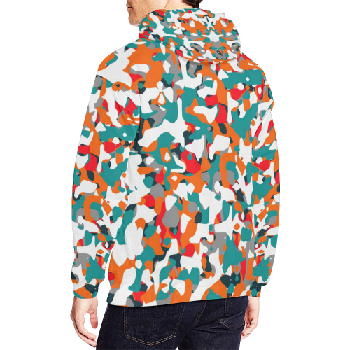 POP ART CAMOUFLAGE 1 All Over Print Hoodie for Men/Large Size (USA Size) (Model H13)