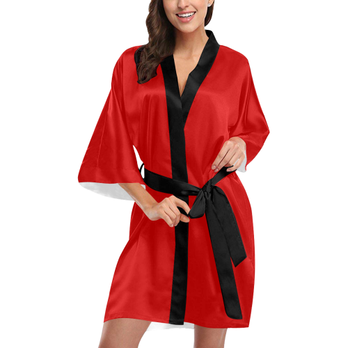 Love Mice Red/Black Kimono Robe
