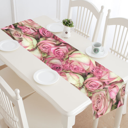 Your Pink Roses Table Runner 14x72 inch